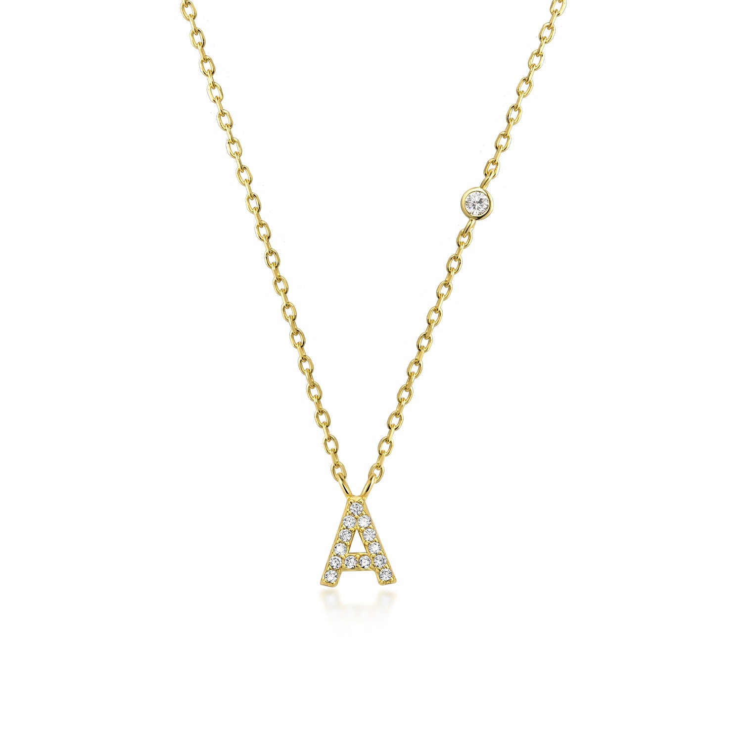 Luxury on sale initial necklace