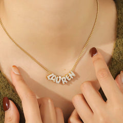 Gorgeous ICY Bubble Name Necklace