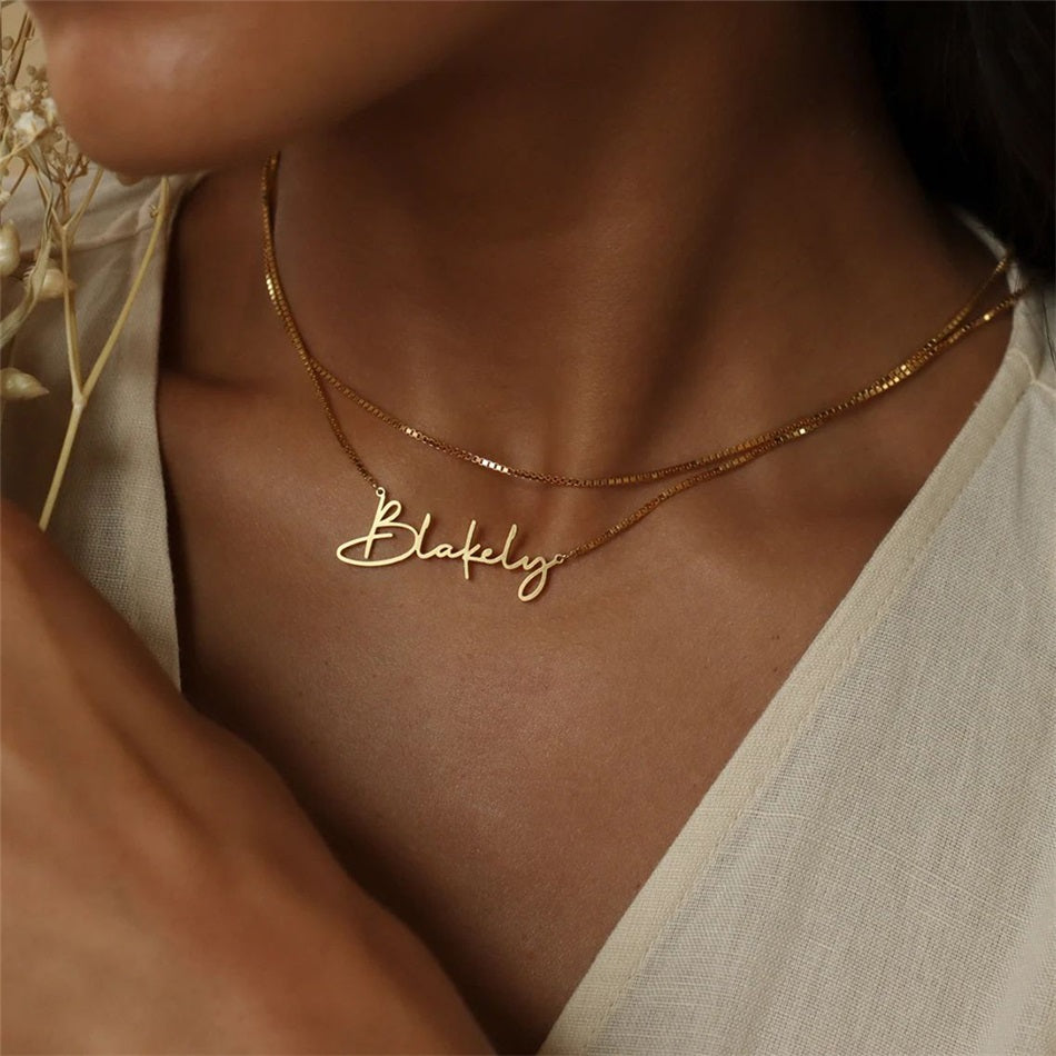 Gorgeous Personalised Cursive Name Necklaces