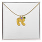 Premium Personalized Engraved Baby Feet Necklace With Birthstone