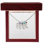 Premium Personalized Engraved Baby Feet Necklace With Birthstone