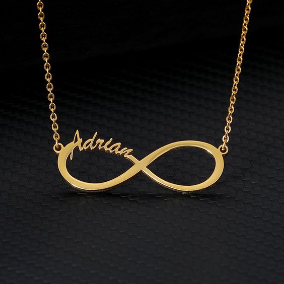 Necklace infinity deals with name