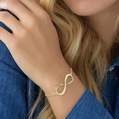 Gorgeous Personalized Infinity Name Bracelet