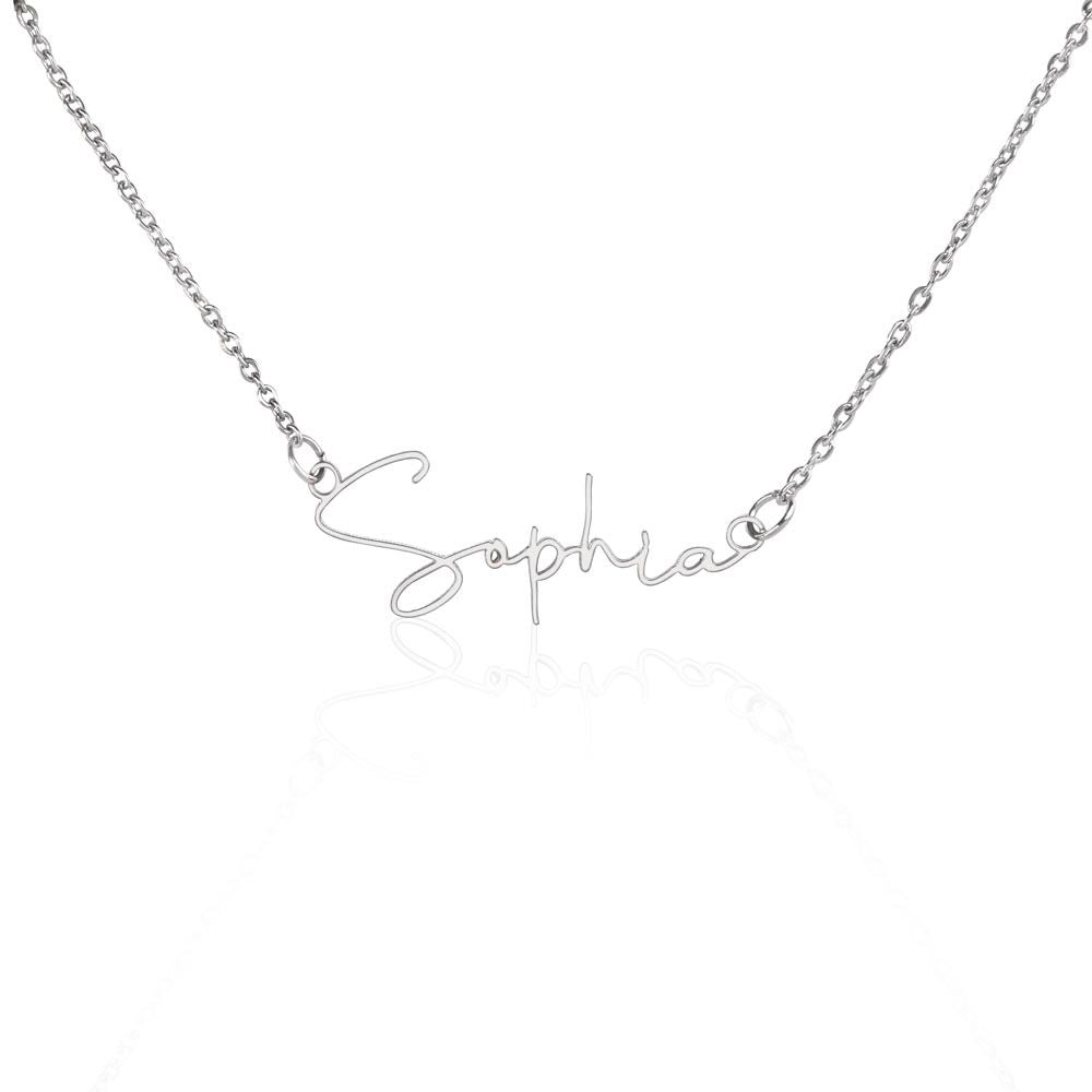 Luxury Personalized Signature Style Name Necklace