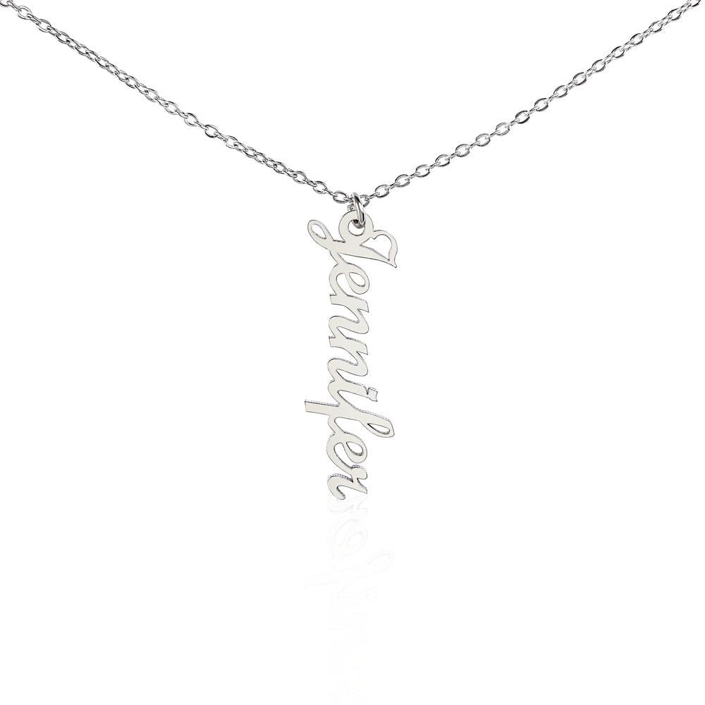 Luxury Personalized Vertical Name Necklace