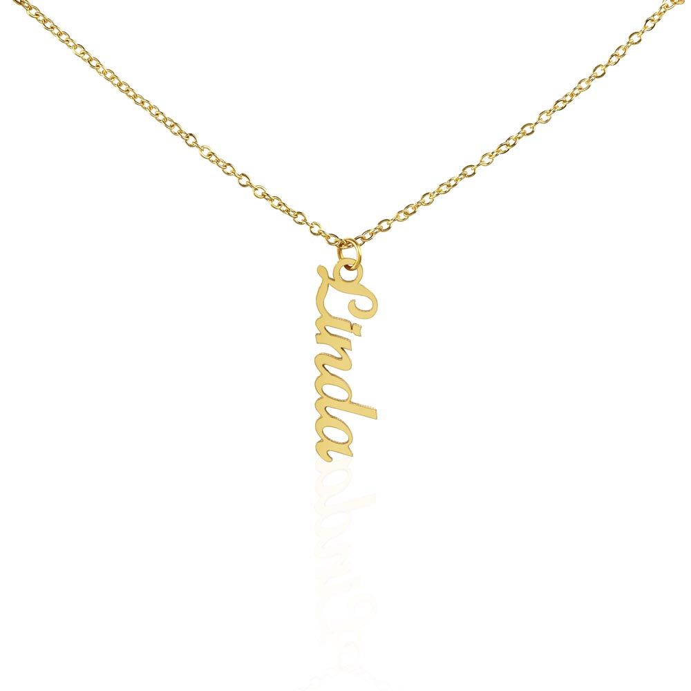 Luxury Personalized Vertical Name Necklace