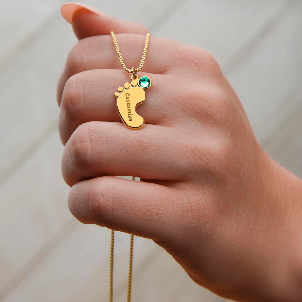 Foot store charm necklace