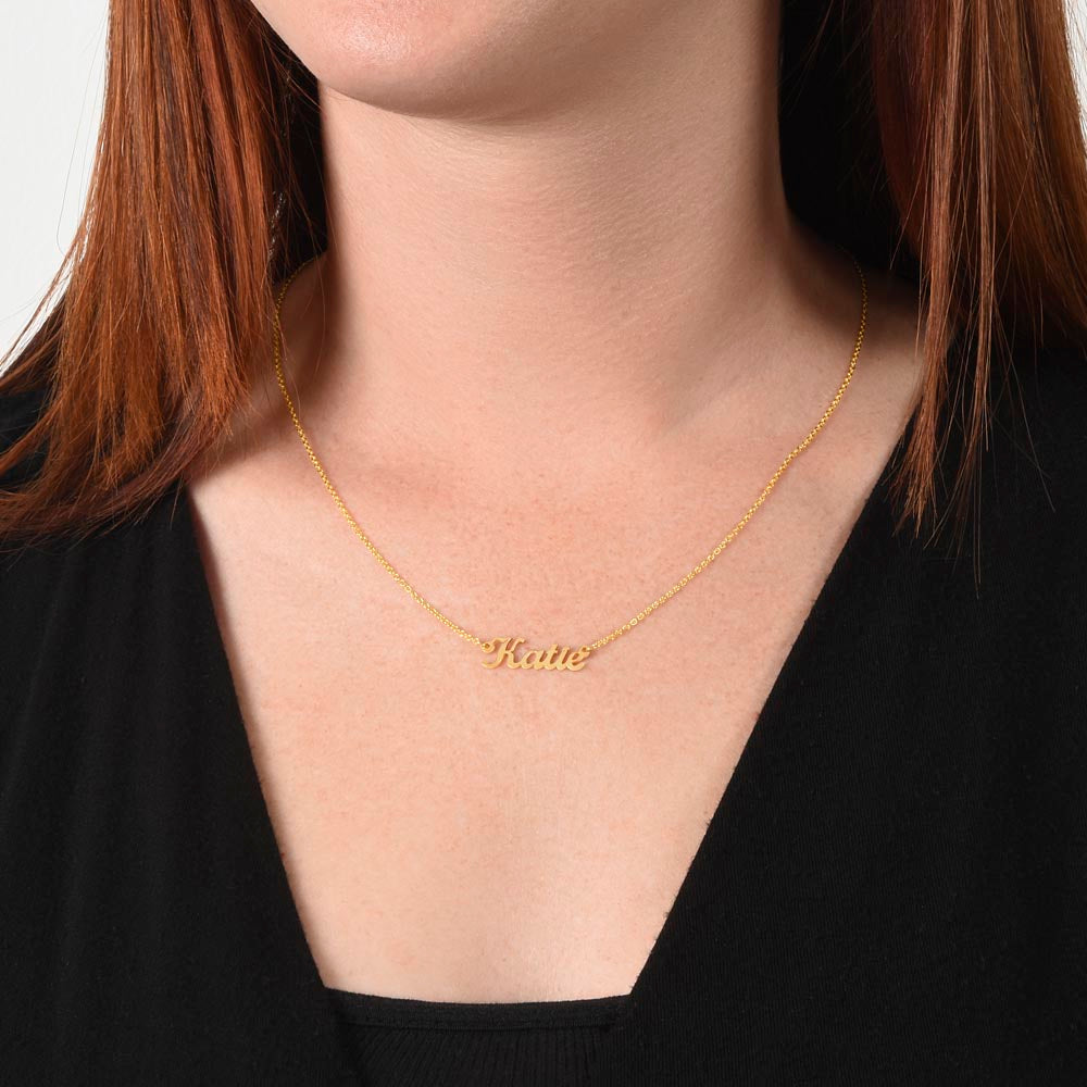 Luxury Name Necklace: To My Mother - From Son