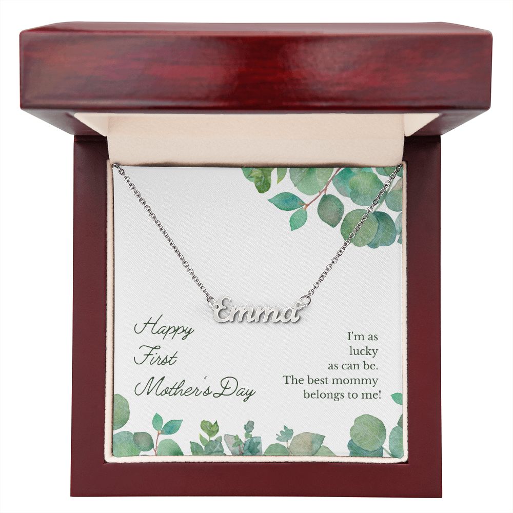 Mom to Be: Luxury Name Necklace