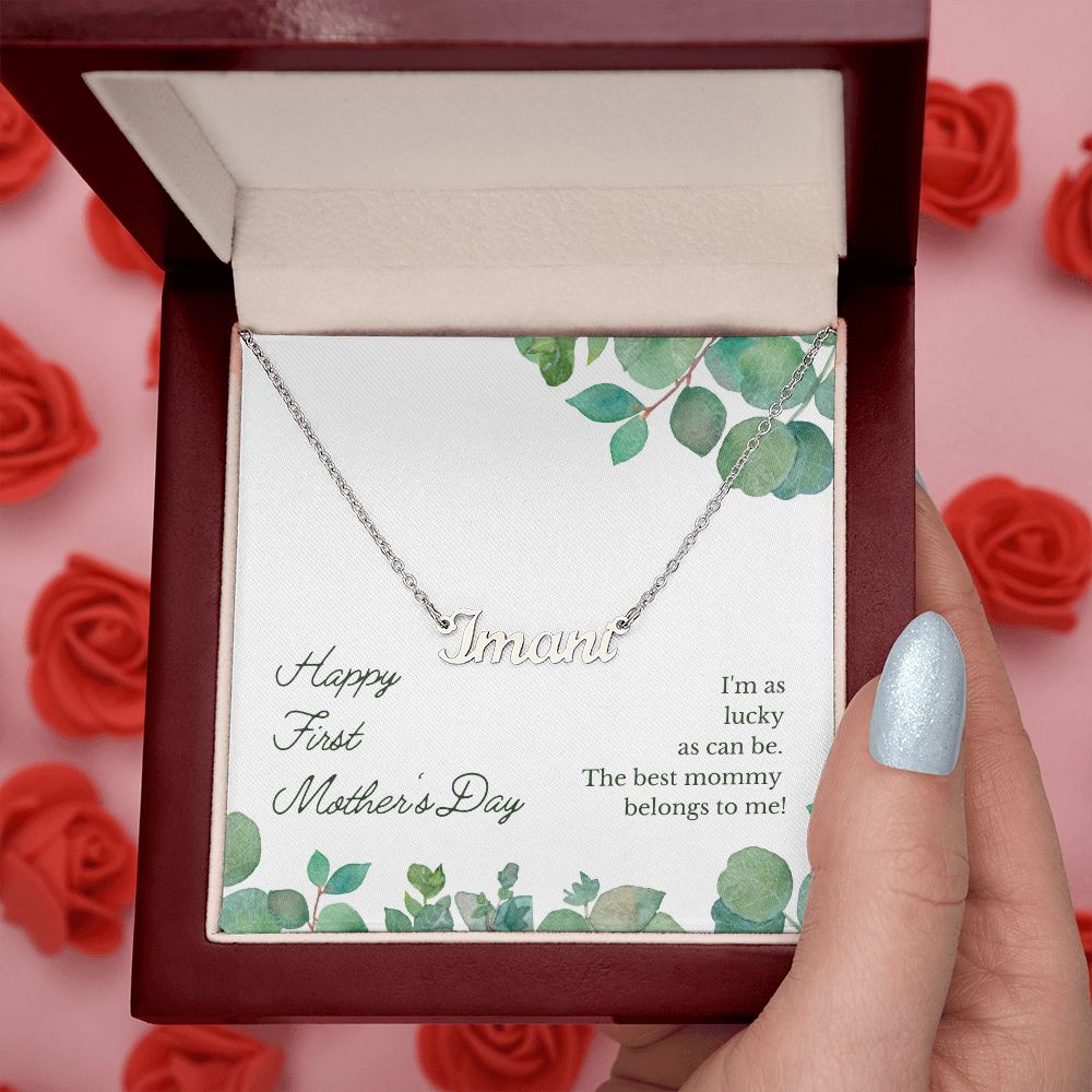 Mom to Be: Luxury Name Necklace