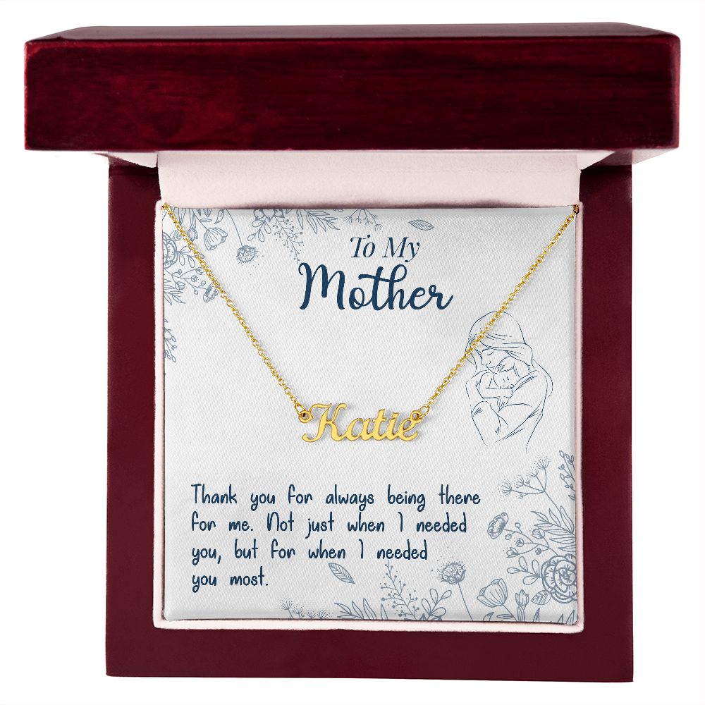 Luxury Name Necklace: To My Mother