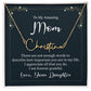 Luxury Signature Style Name Necklace: To My Amazing Mom - From Daughter