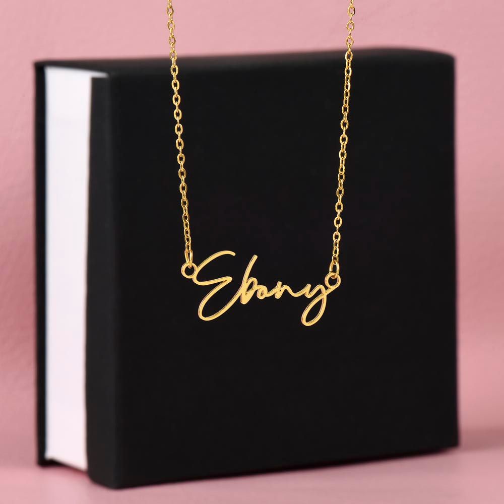 Luxury name clearance necklace