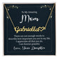 Luxury Name Necklace With Heart: To My Amazing Mom - From Daughter