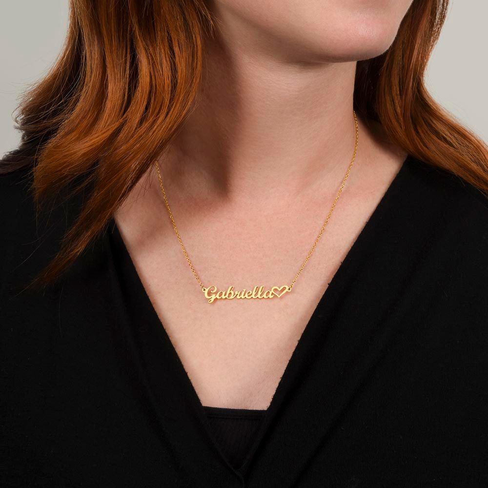 Luxury Personalized Name Necklace With Heart