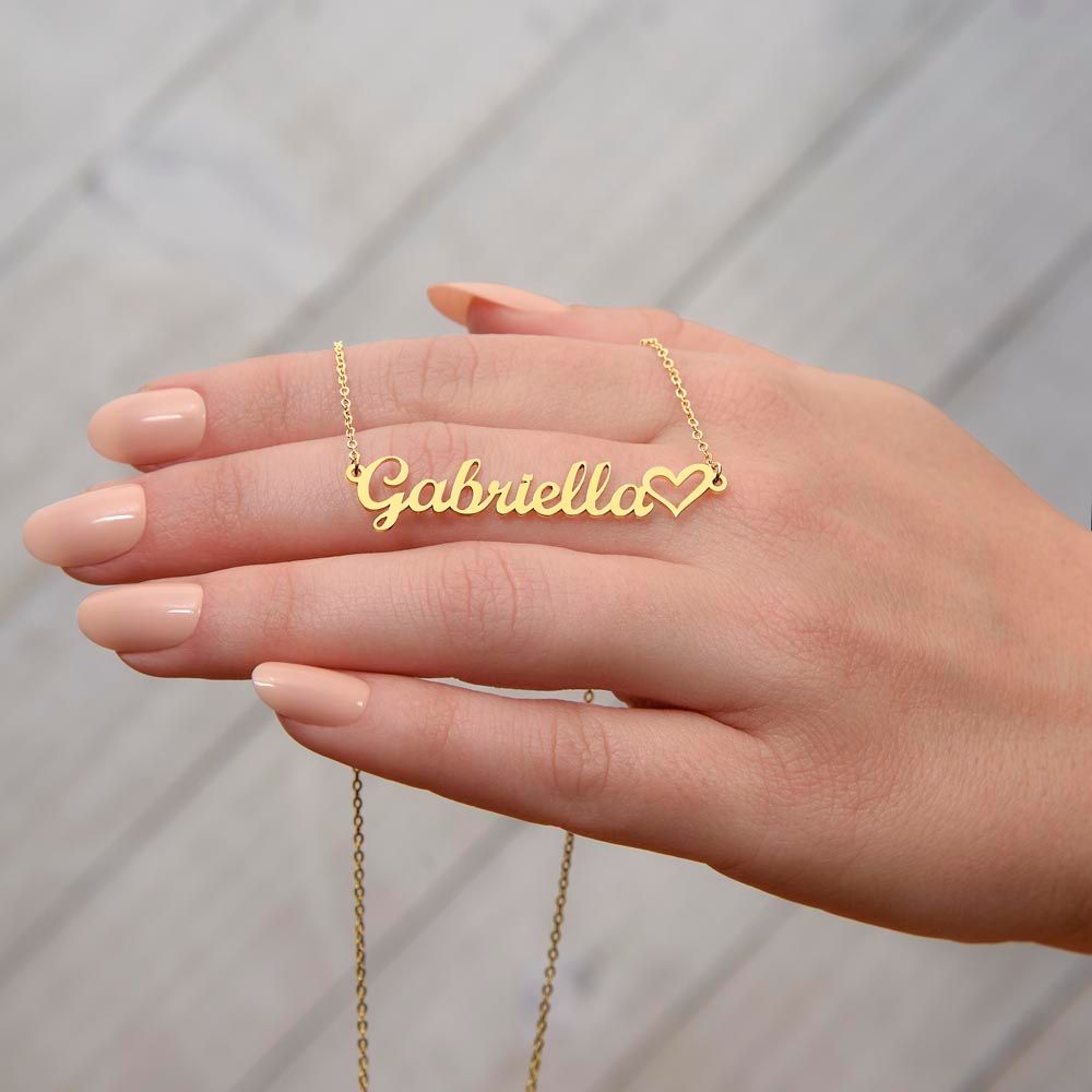 Luxury Personalized Name Necklace With Heart