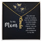 Luxury Vertical Name Necklace: To My Mom