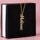 Luxury Personalized Vertical Name Necklace