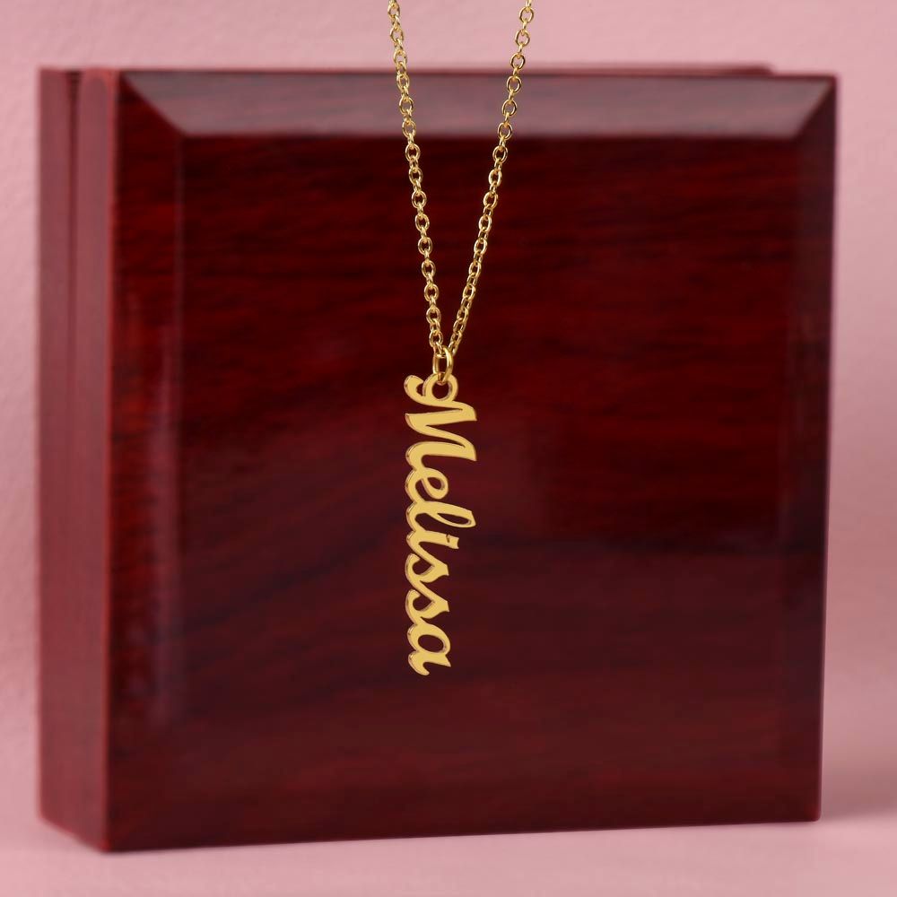 Luxury Personalized Vertical Name Necklace