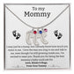 Mom to Be: Personalized Engraved Baby Feet Necklace With Birthstones