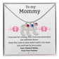 Mom to Be: Personalized Engraved Baby Feet Necklace With Birthstone