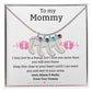 Mom to Be: Personalized Engraved Baby Feet Necklace With Birthstone