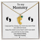 Mom to Be: Personalized Engraved Baby Feet Necklace With Birthstone