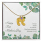 Mom to Be: Personalized Engraved Baby Feet Necklace With Birthstones